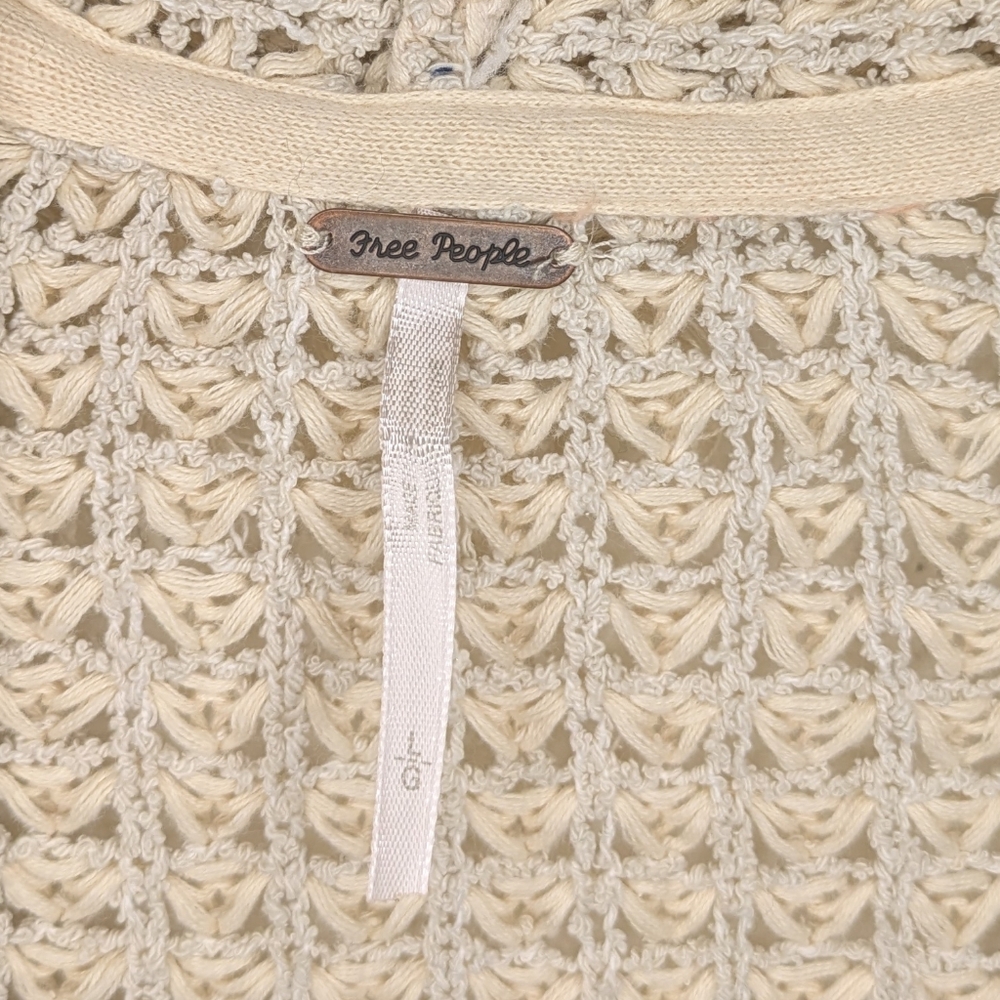 Free People I'll Be Around Cardigan In Ivory - Picture 8 of 10